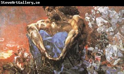 Mikhail Vrubel Seated Demon (mk19)